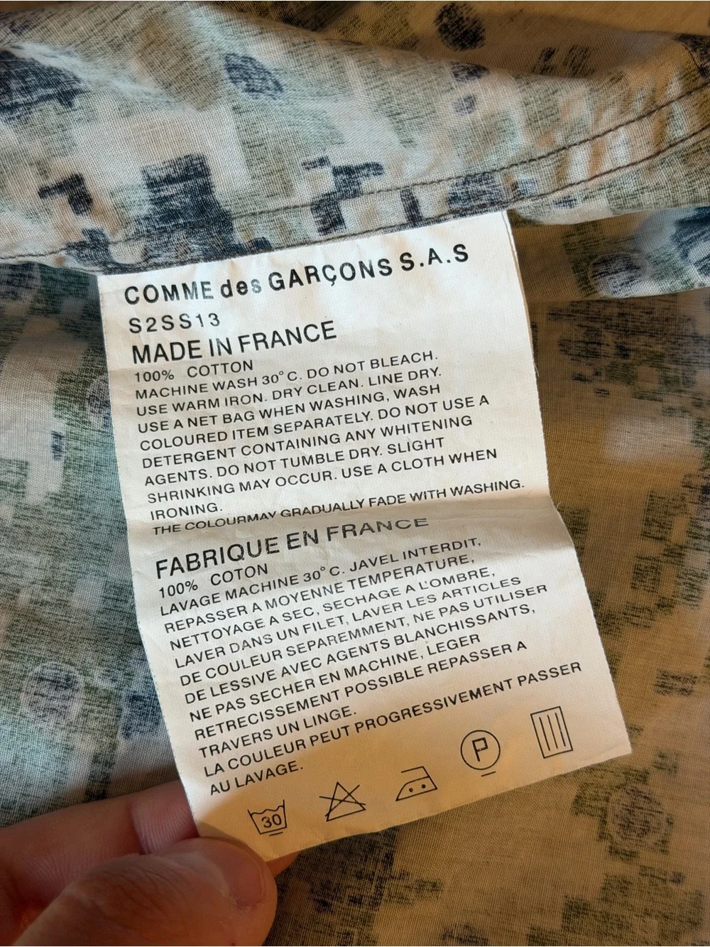 Supreme x Comme des Garçons Digi Camo Button Up Size Small